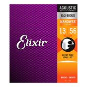 Elixir 13 to 56 Nanoweb 80/20 Bronze Acoustic guitar Strings image