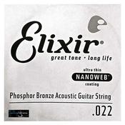 Elixir Nanoweb 15122 Acoustic Guitar Single String Bronze image