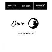 Elixir Nanoweb 15132 032 Acoustic Guitar Single String Phosphor Bronze image