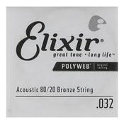 Elixir Polyweb 13132 032 Acoustic Single String Bronze Wound image