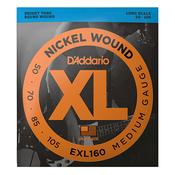D'Addario EXL160 Medium Bass Guitar Strings Nickel image