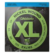 D'Addario EXL165 Reg Light Med Bass Guitar Strings Nickel Wound image