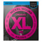 D'Addario EXL170-5 Bass Guitar Strings Nickel image