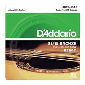 D'Addario EZ890 Super Light Acoustic Guitar Strings American Bronze image
