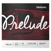 D'Addario J1010 3/4 Medium Tension Cello Strings Steel Core
