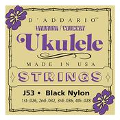 D'Addario J53 Concert Ukulele Strings Black Nylon image