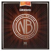 D'Addario NB1047 Extra Light  Acoustic Guitar Strings Nickel Bronze image