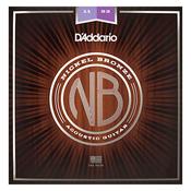 D'Addario NB1152 Custom Light Acoustic Guitar Strings Nickel Bronze image