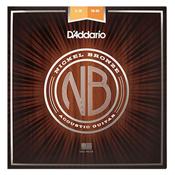 D'Addario NB1256 Light Top / Medium Acoustic Guitar Strings Nickel Bronze