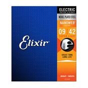 Elixir Nanoweb 12102 11-49 Medium Electric Guitar Strings Nickel image