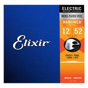 Elixir Nanoweb 12152 12-52 Heavy Electric Guitar Strings Nickel image
