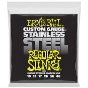 Ernie Ball 2246 Regular Slinky Custom Gauge Stainless Steel Wound Electric Guitar Strings image