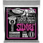 Ernie Ball 3123 Coated Slinky Electric Guitar Strings Titanium image
