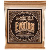 Ernie Ball 2546 Everlast Medium Light Coated Acoustic Guitar Strings Phosphor Bronze image