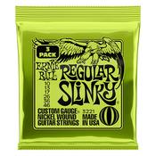 Ernie Ball 3221 Regular Slinky Nickel Wound Electric Guitar Strings 3 Pack image