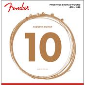 Fender Phosphor Bronze Acoustic Guitar Strings 010-048 image