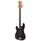 Vintage V40 Coaster Left Handed Bass Guitar Pack - Gloss Black