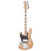 Vintage VJ74 Left Hand Bass - Maple Board - Natural Ash Body