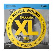D'Addario EXL125 Super Light Top/Regular Bot Electric Guitar Strings