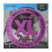 D'Addario EXL120-7 Super Light 7-String Electric Guitar Strings