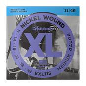 D'Addario EXL115 Medium Electric Guitar Strings image