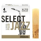 D'Addario Select Jazz Filed Alto Sax Reeds, 4S