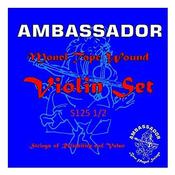Ambassador Monel 99125 1/2 Violin Chrome Tape Violin Strings image