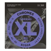 D'Addario ECG24 Jazz Light Electric Guitar Strings Chromes
