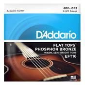 D'Addario EFT16 Regular Light Flat Tops Acoustic Guitar Strings
