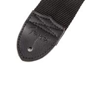 Fender 2 Black Poly Strap W/ Grey Logo image
