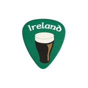 Ireland Pint Plastic Plectrum Green Medium Gauge image