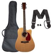 Koda 4/4 Acoustic Cutaway Guitar Pack - Natural image