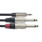 Stagg 1M/3FT Split minST.PL-2PLG DLX image