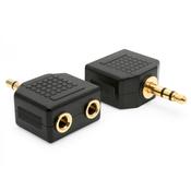 QTX 3.5mm Plug - 2 x 3.5mm Sockets image