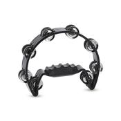 Gewa Half Moon Tambourine, Black  16 Pairs Of Jingles image