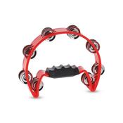 Gewa Half Moon Tambourine, Red 16 Pairs Of Jingles