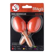 Stagg 2Pc Egg Maracas S/1 3/8oz/ORG