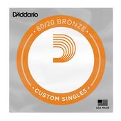 D'Addario DBW21 80-20 Single Acoustic Guitar String Phosphor Bronze image