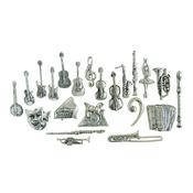 Pewter Pin Badge Spanish Guitar