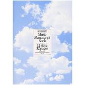 Music Manuscript Book: 12 Stave 32 Pages Stitched image
