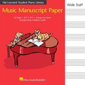 Music Manuscript Paper Wide Staff image