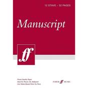 Manuscript A4 12-stave 32 pages (cream)