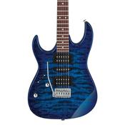 Ibanez GRX70QAL-TBB Quilted Maple Art Grain Electric Guitar Transparent Blue Burst image
