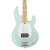 Sterling SUB RAY4 Mint Green Maple Neck White Pickguard Bass image