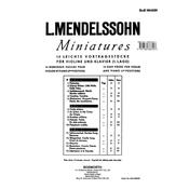 Mendelssohn: 15 Miniatures For Violin And Piano Vol 1 image