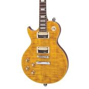 Vintage Vintage V100AFD Reissued Electric Guitar Lef Hand Paradise Flamed Amber image