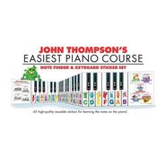 John Thompson's Easiest Piano Course Notefinder &amp; Sticker Set