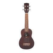 Vintage Laka Sapele Soprano Ukulele &amp; Bag Chocolate