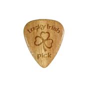 Lucky Irish Pick Shamrock Wooden Plectrum