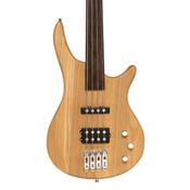 Stagg 4 String Fusion Electric  Bass Guitar Fretless Natural image